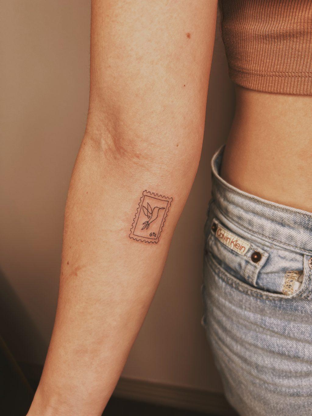 Joiner's tattoo pays homage to her parents on her right arm Dec. 18, in Escondido, California. Joiner said the tattoo was done by an artist she had wanted to get a tattoo from forever, so she immediately jumped at the opportunity. Photo courtesy of Isabella Joiner